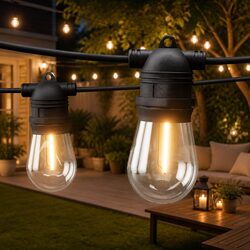 Festoon String Lights 55m Warm White Outdoor Christmas Party Lights Decor