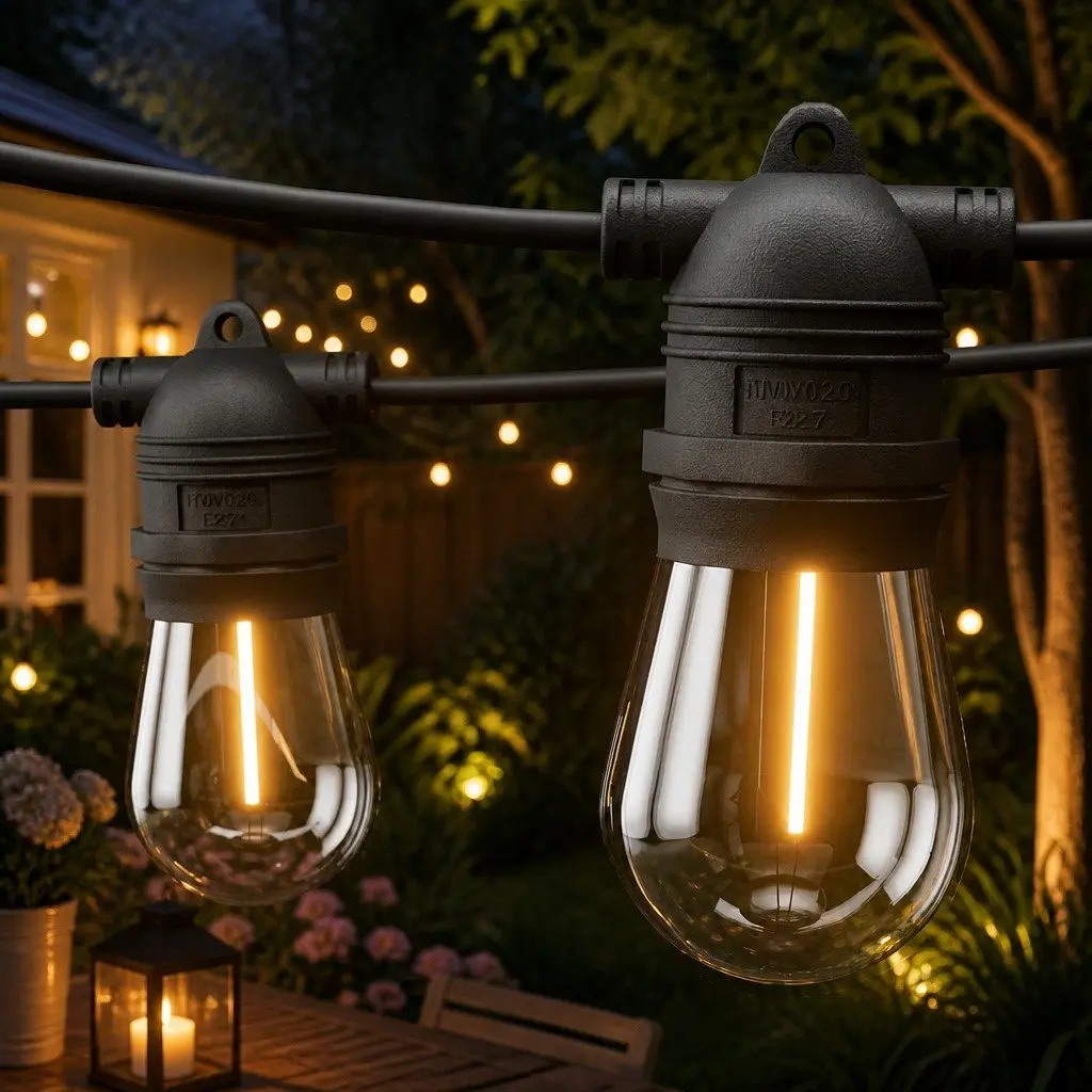 73m Festoon String Lights with 80 Bulbs