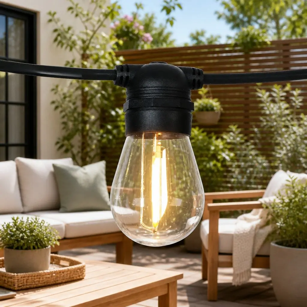17m Solar Festoon Lights for Outdoor Use