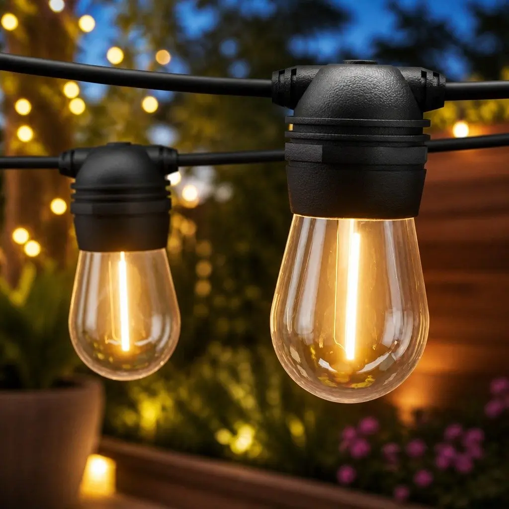 Solar Festoon String Lights 23m