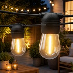 Specifications for 32m Solar Festoon String Lights - Warm White