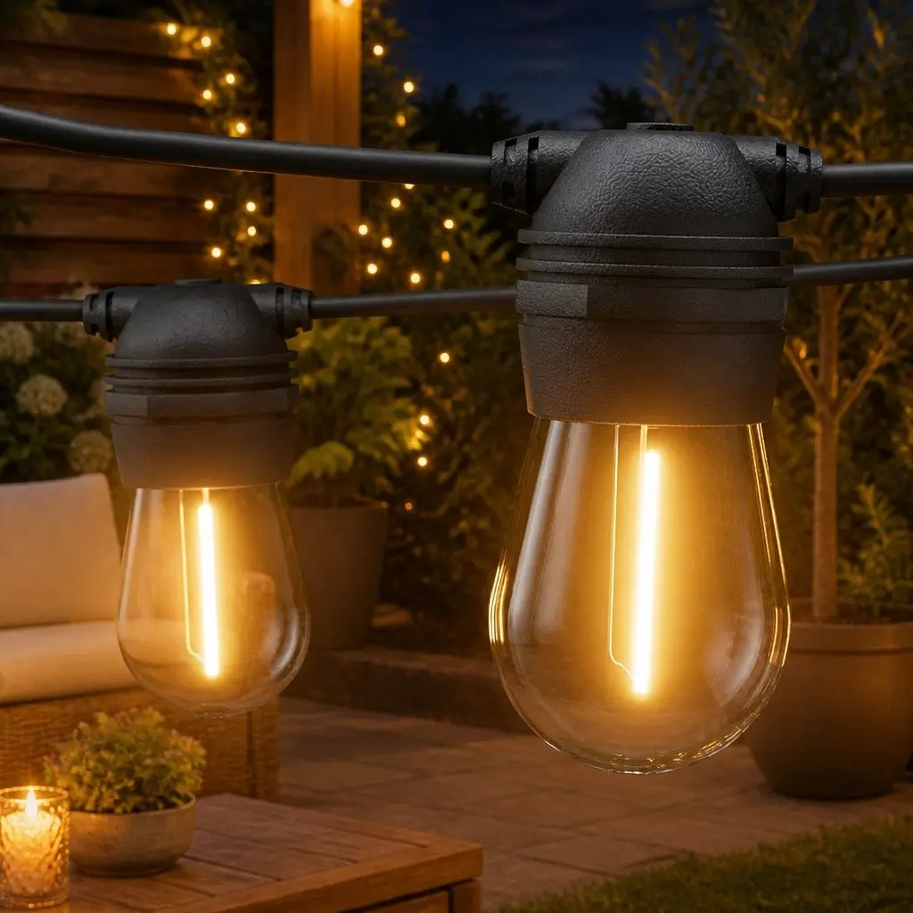 86m Solar Festoon String Lights