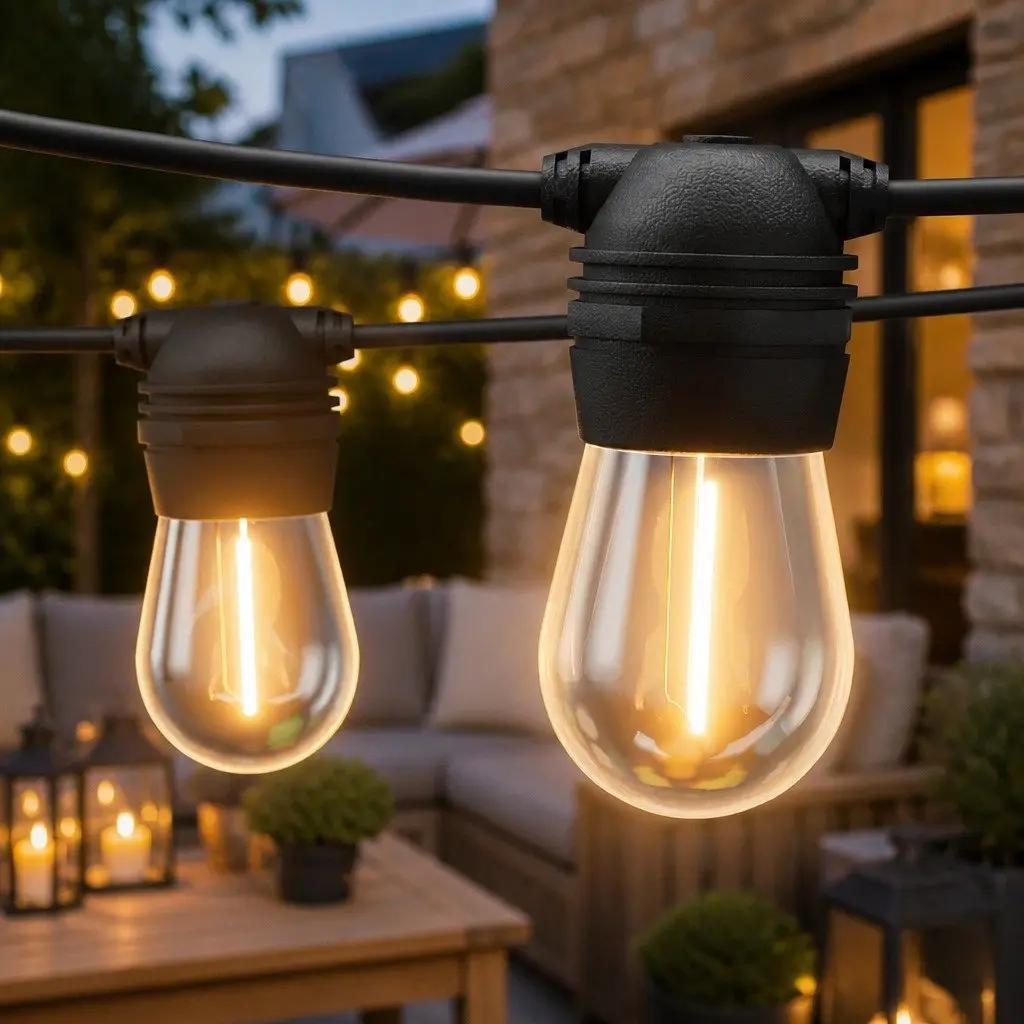 86m Solar Festoon String Lights