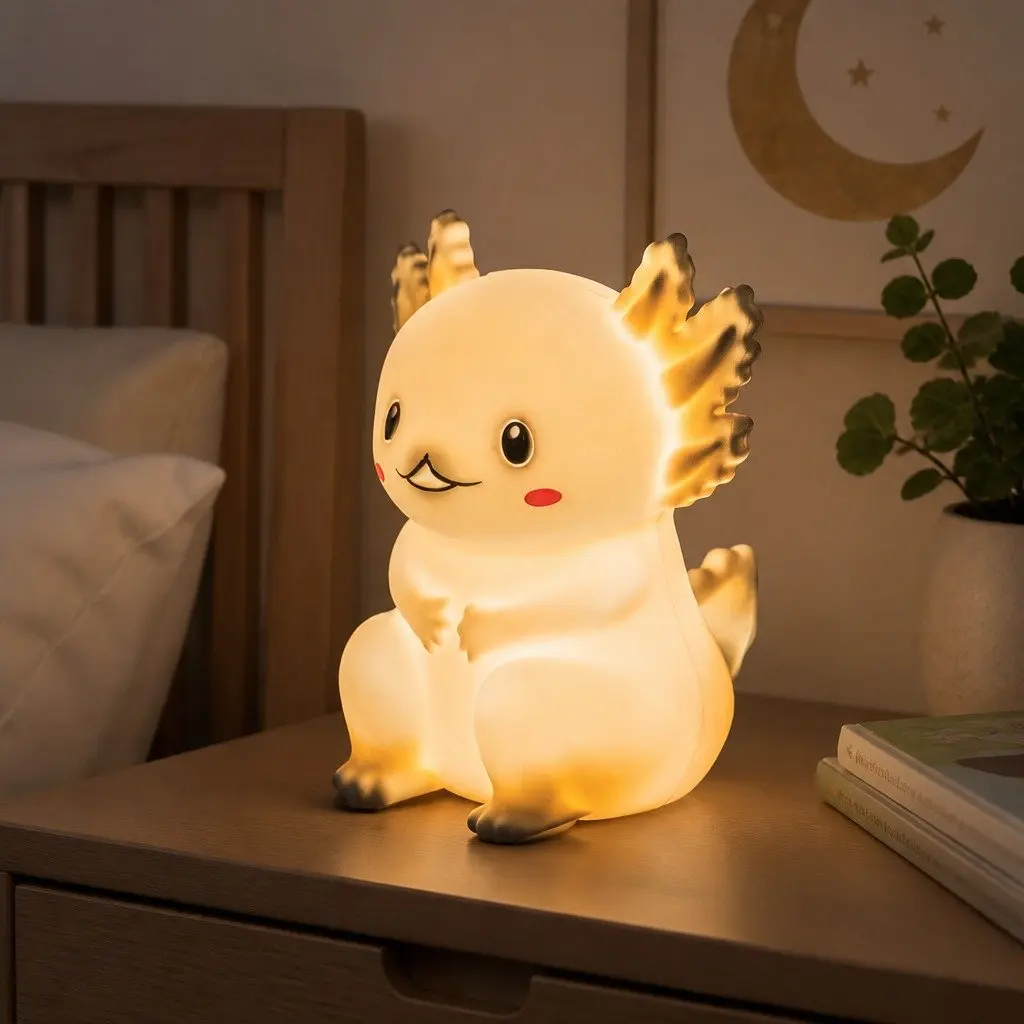 Axolotl Soft Touch LED Light Children Kids Bedroom Nursery Nightlight Decor