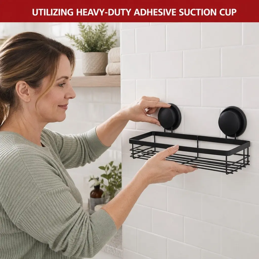 2 Pack Corner Shower Caddy Basket Shelf Rack Organizer Storage with Suction Cup