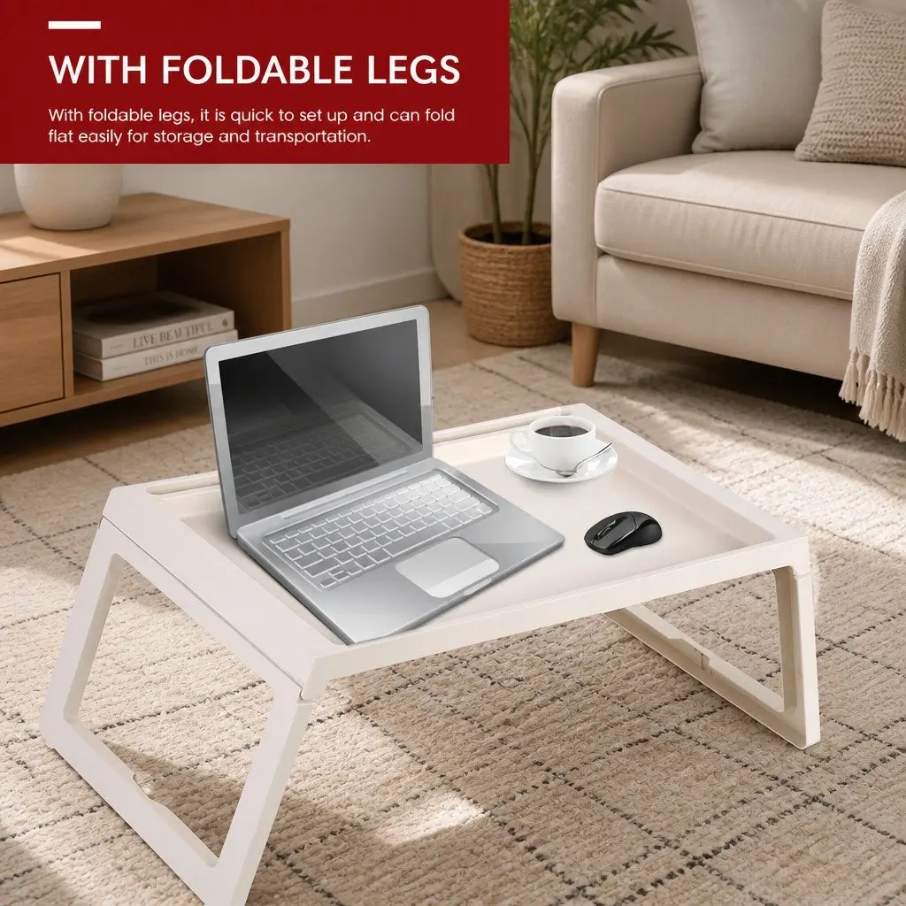 Multifunction Laptop Bed Desk Foldable Portable Writing Table Storage Drawer