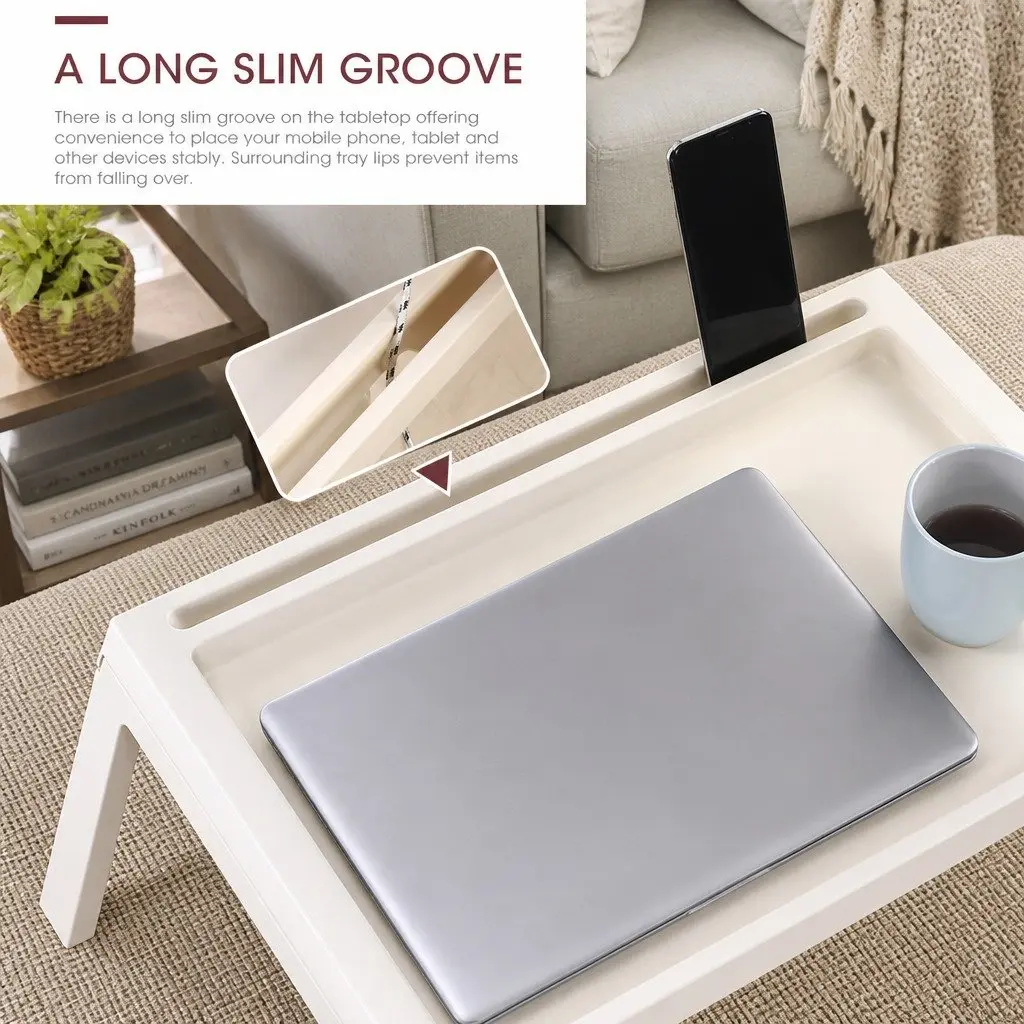 Multifunction Laptop Bed Desk Foldable Portable Writing Table Storage Drawer