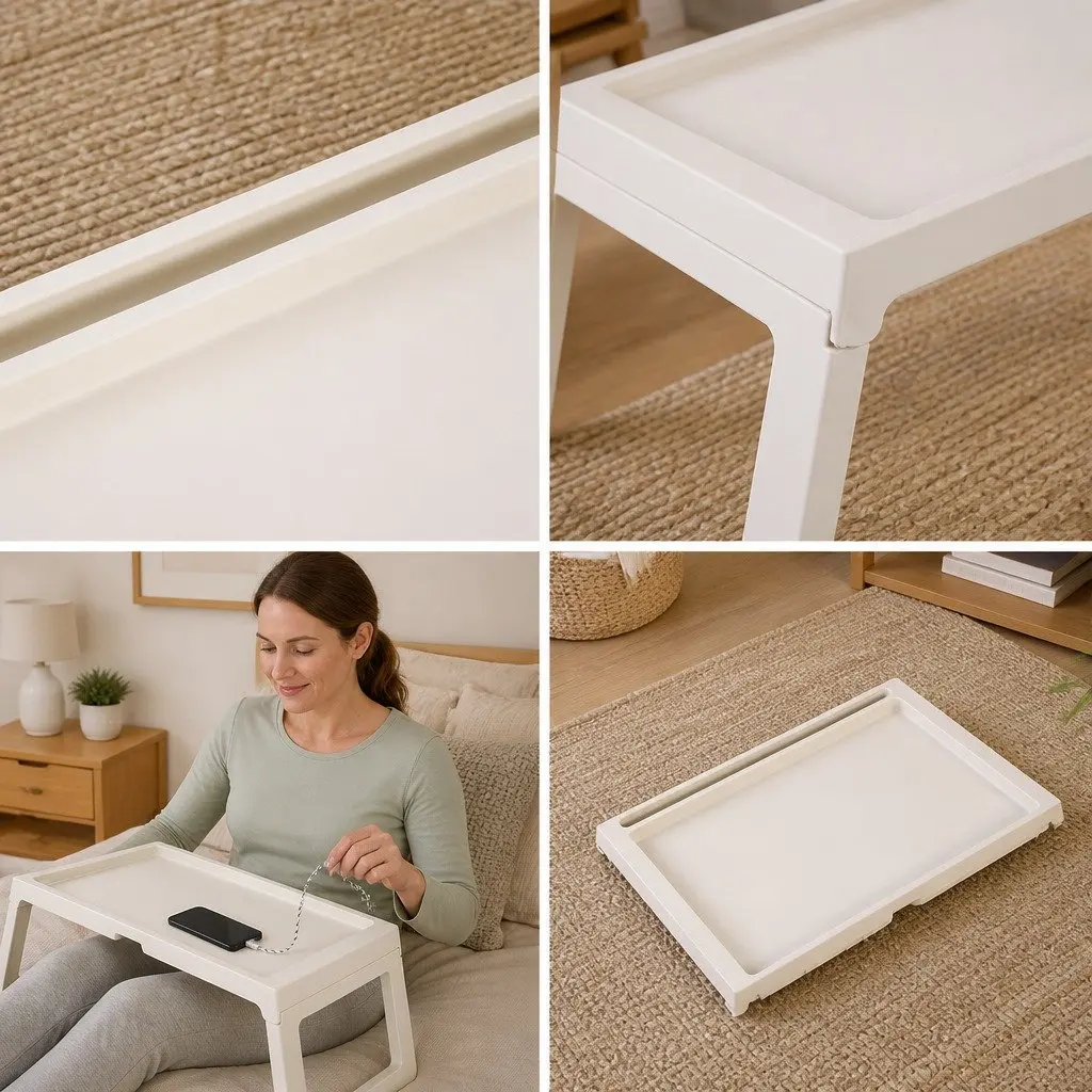 Multifunction Laptop Bed Desk Foldable Portable Writing Table Storage Drawer