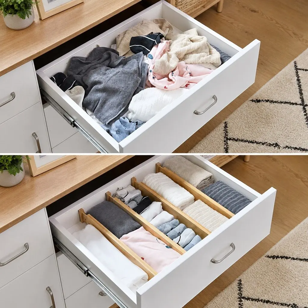 Adjustable Bamboo Drawer Dividers 12 Pack