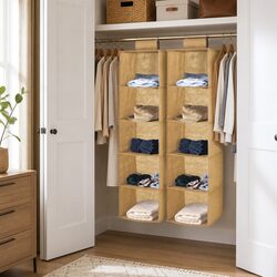 5-Tier Hanging Closet Organizer - Dimensions and Features