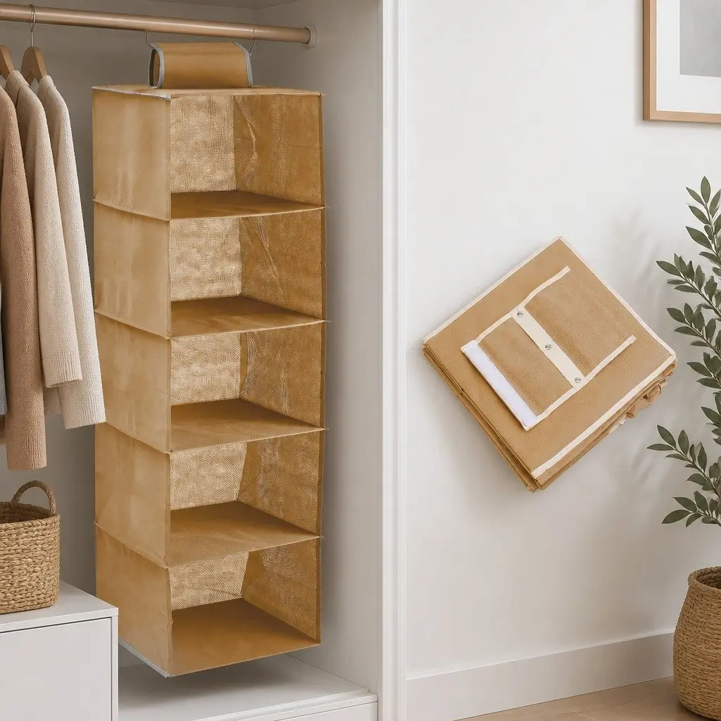 5-Tier Hanging Closet Organizer for Bedroom 3 Pack