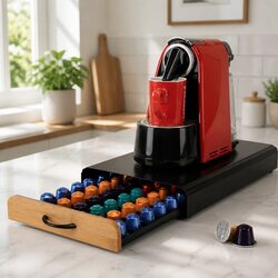 Coffee Pods Storage Drawer: 60 Capacity, 39 x 26 x 6.5 cm
