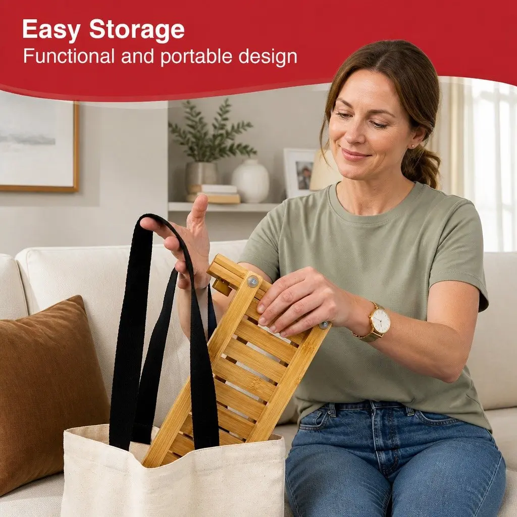 Portable Bamboo Baby Bottle Drying Rack Storage Organizer for Kitchen Counter
