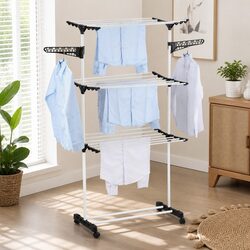 Specifications of 3-Tier Folding Clothes Drying Rack with Casters