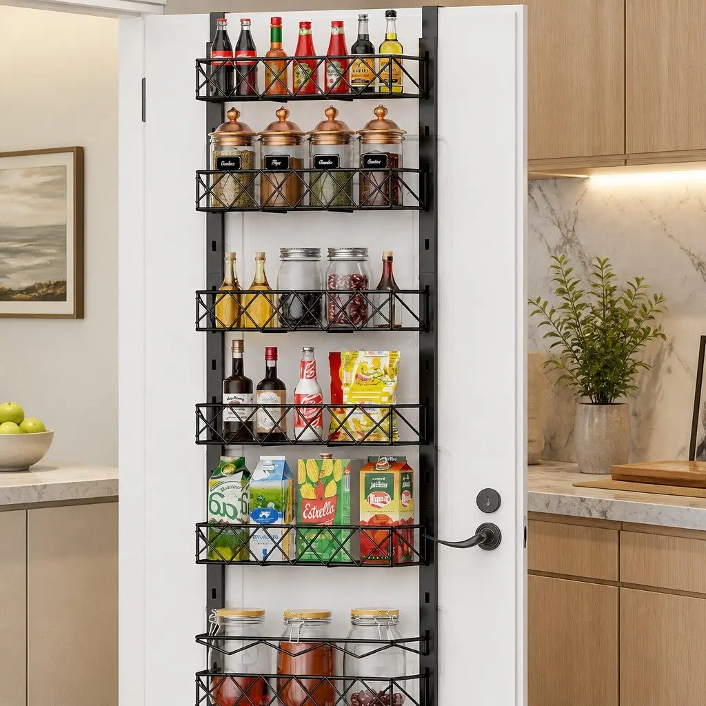 6 Tier Over Door Pantry Organiser