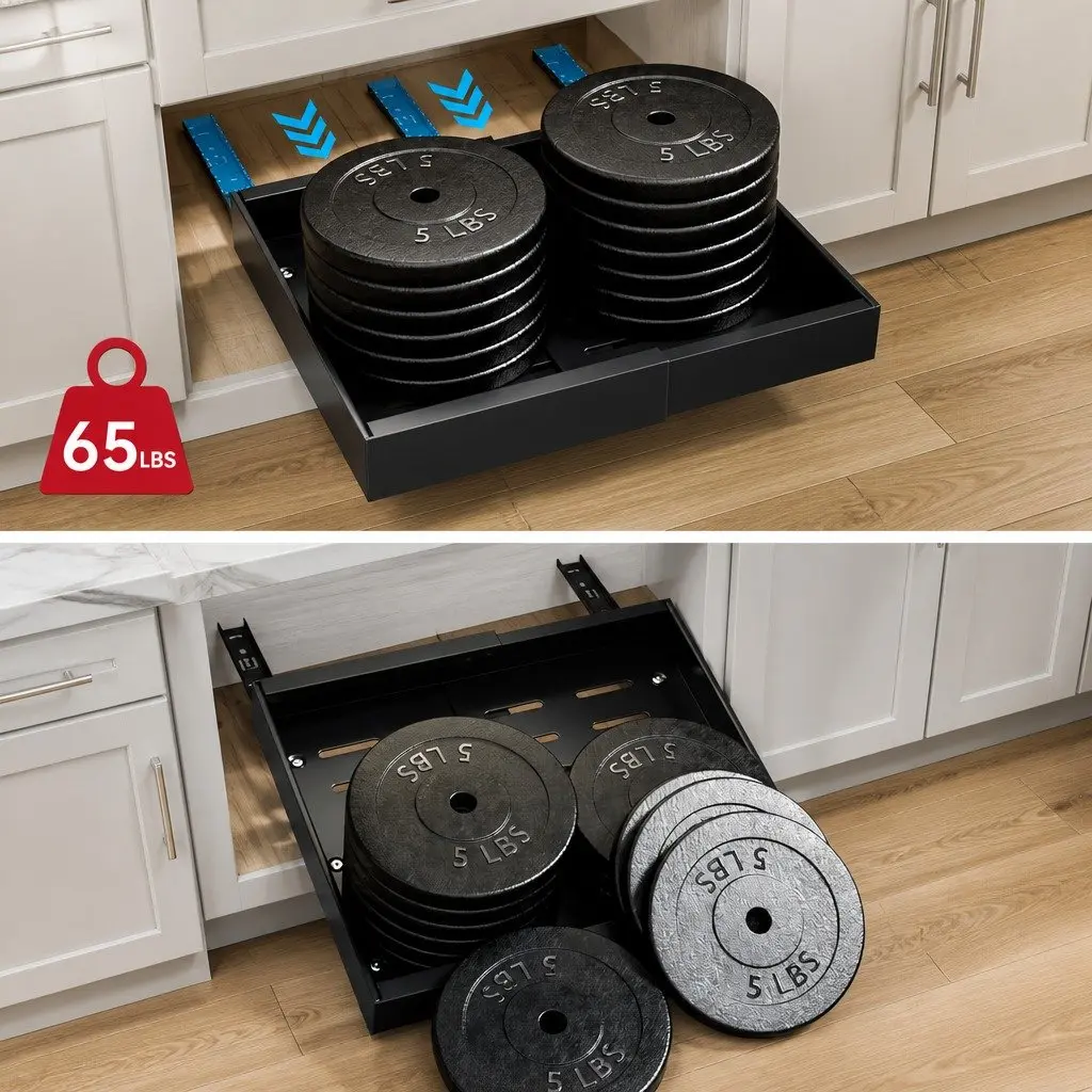 Pull Out Cabinet Organizer with Steel Frame