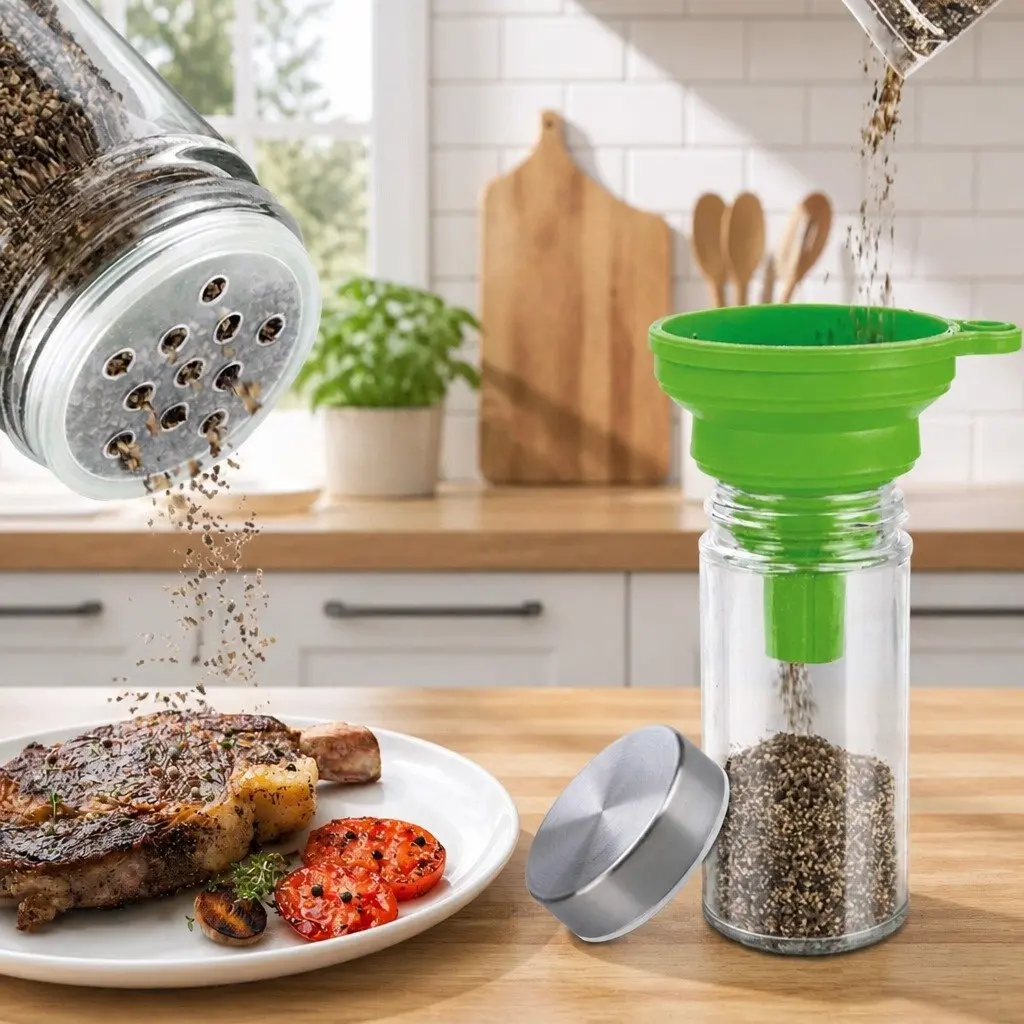 Spice Rack Organizer 20-Jar Kitchen Storage Countertop Cabinet Solution
