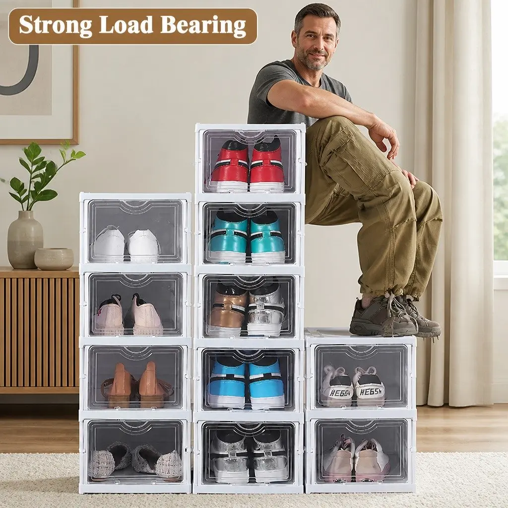 6-Tier Stackable Shoe Storage Box
