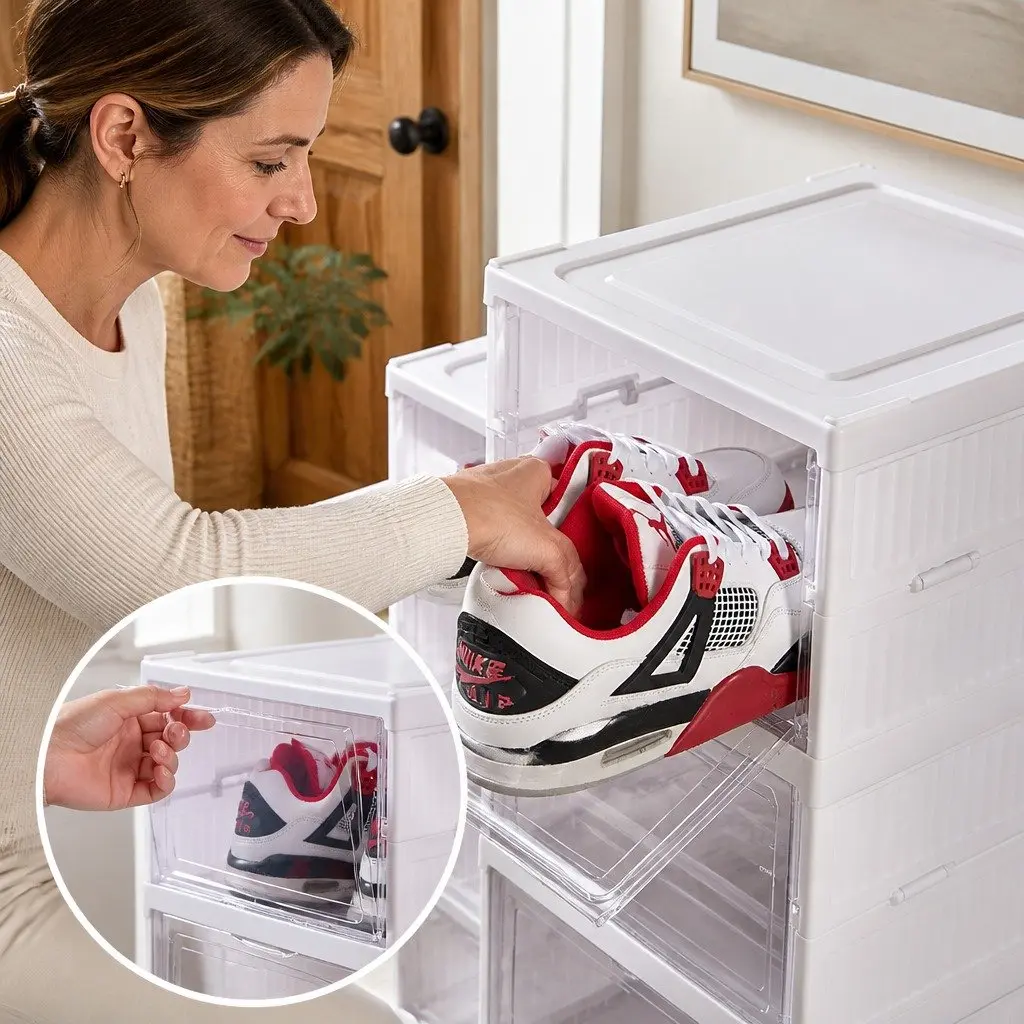 6-Tier Stackable Shoe Storage Box