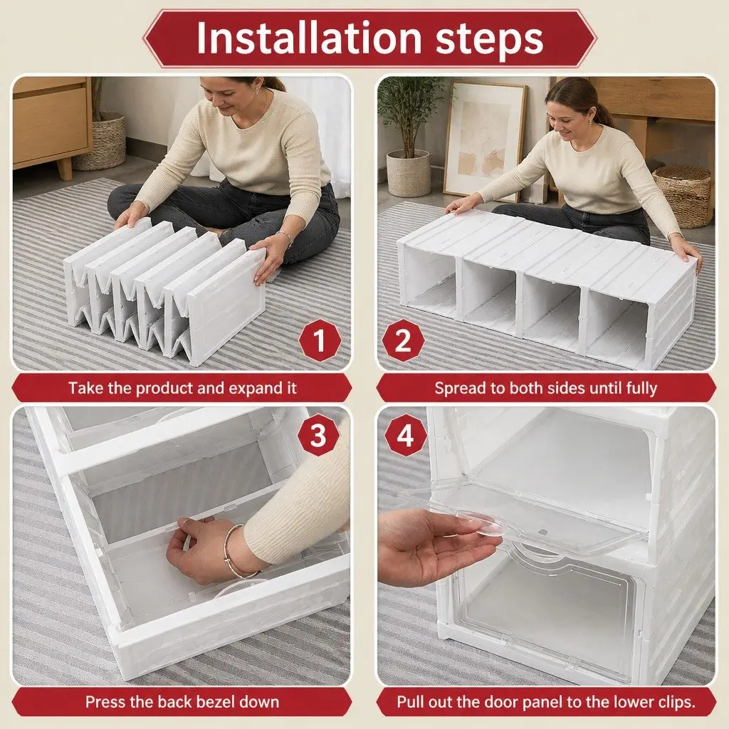 6-Tier Stackable Shoe Storage Box
