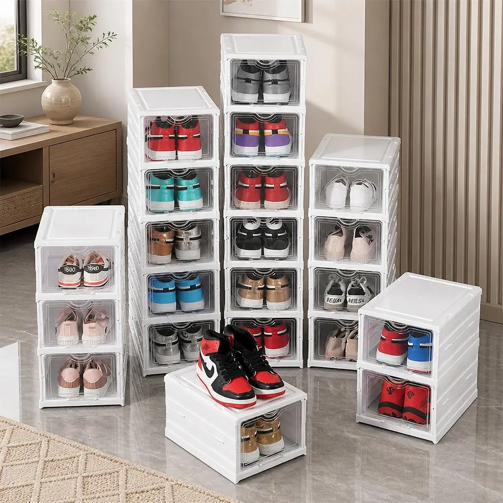 6-Tier Stackable Shoe Storage Box