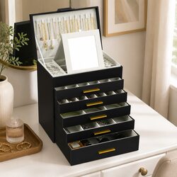 6-Layer Jewelry Organizer Box Dimensions & Specs