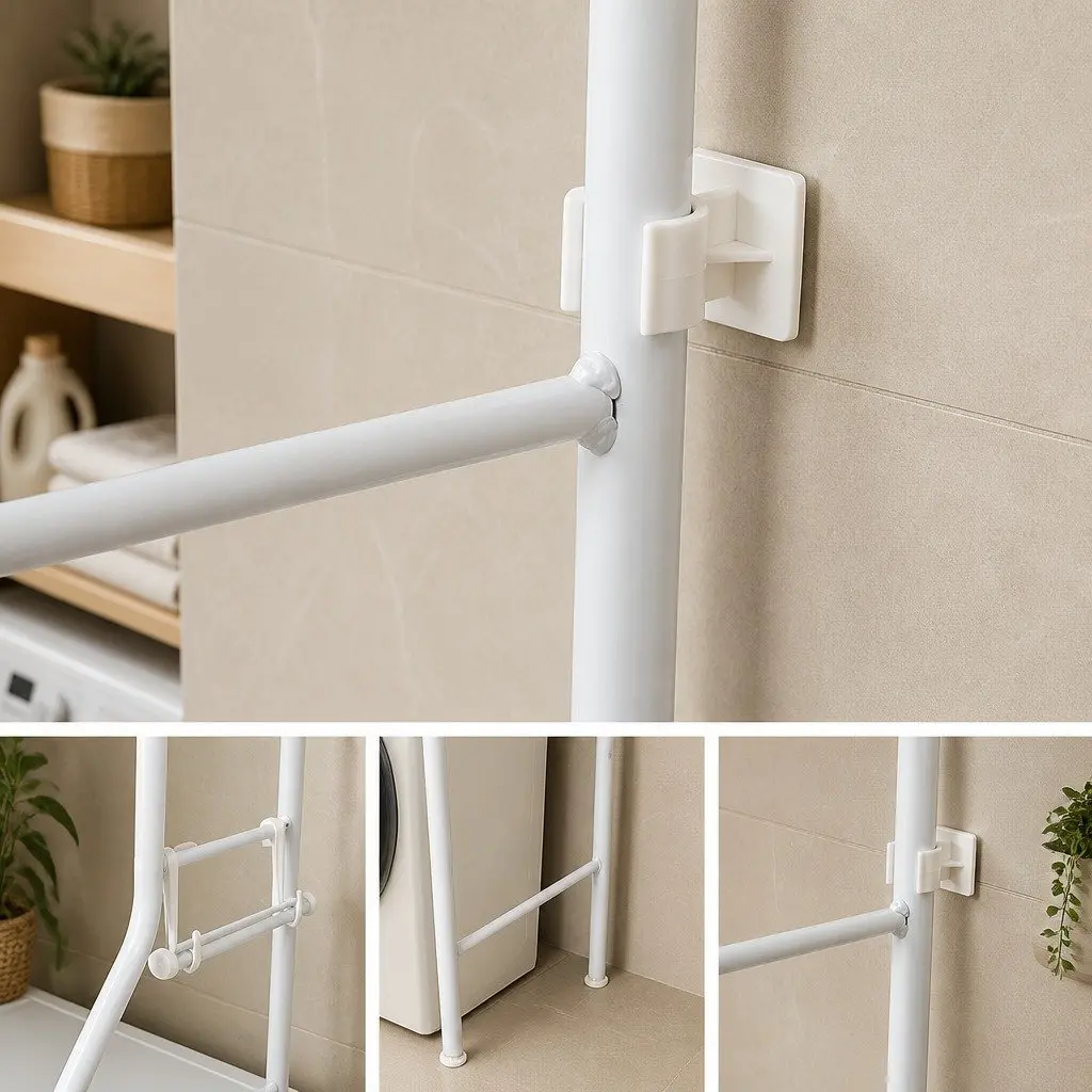 3-Tier Storage Rack for Laundry and Bathroom