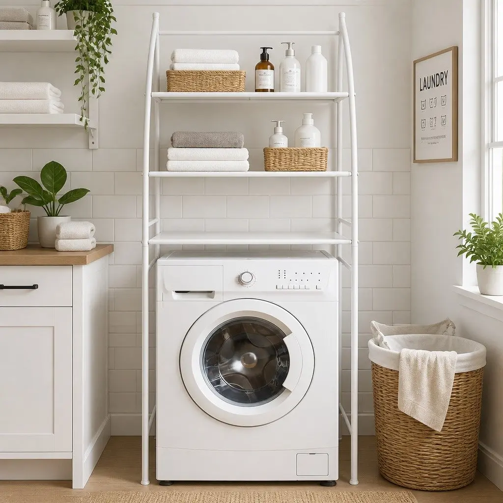 3-Tier Storage Rack for Laundry and Bathroom
