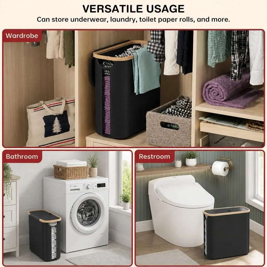 Toilet Paper Storage Basket for Bathroom RV Closet 2 Pack