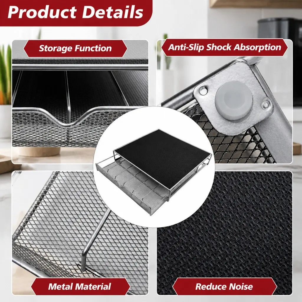 K-Cup Coffee Pod Drawer Storage Organizer 36 Pods Kitchen Counter Holder Riser