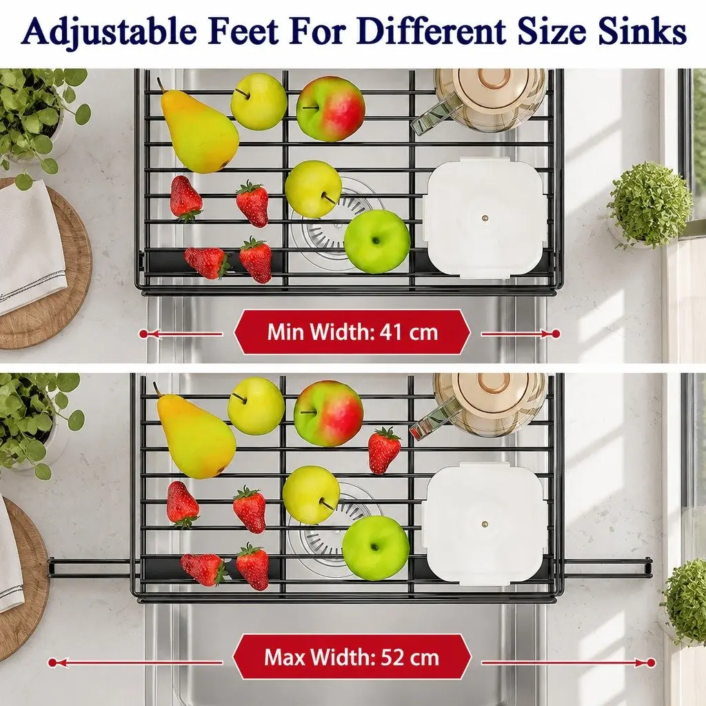 Expandable 2-Tier Dish Drying Rack