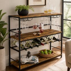 Large Wine Rack Dimensions: 30 x 104 x 96 cm, 20+ Bottle Storage