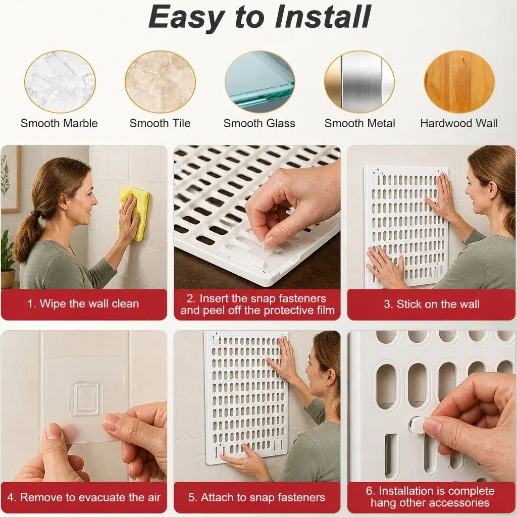 Pegboard Wall Organizer Kit Office Gaming Craft Room 3 Modular Panels 17 Accessories