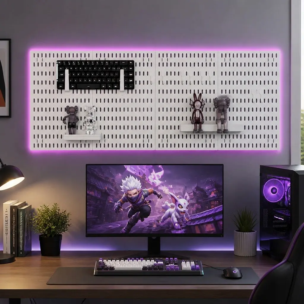 Modular Pegboard Wall Organizer Kit