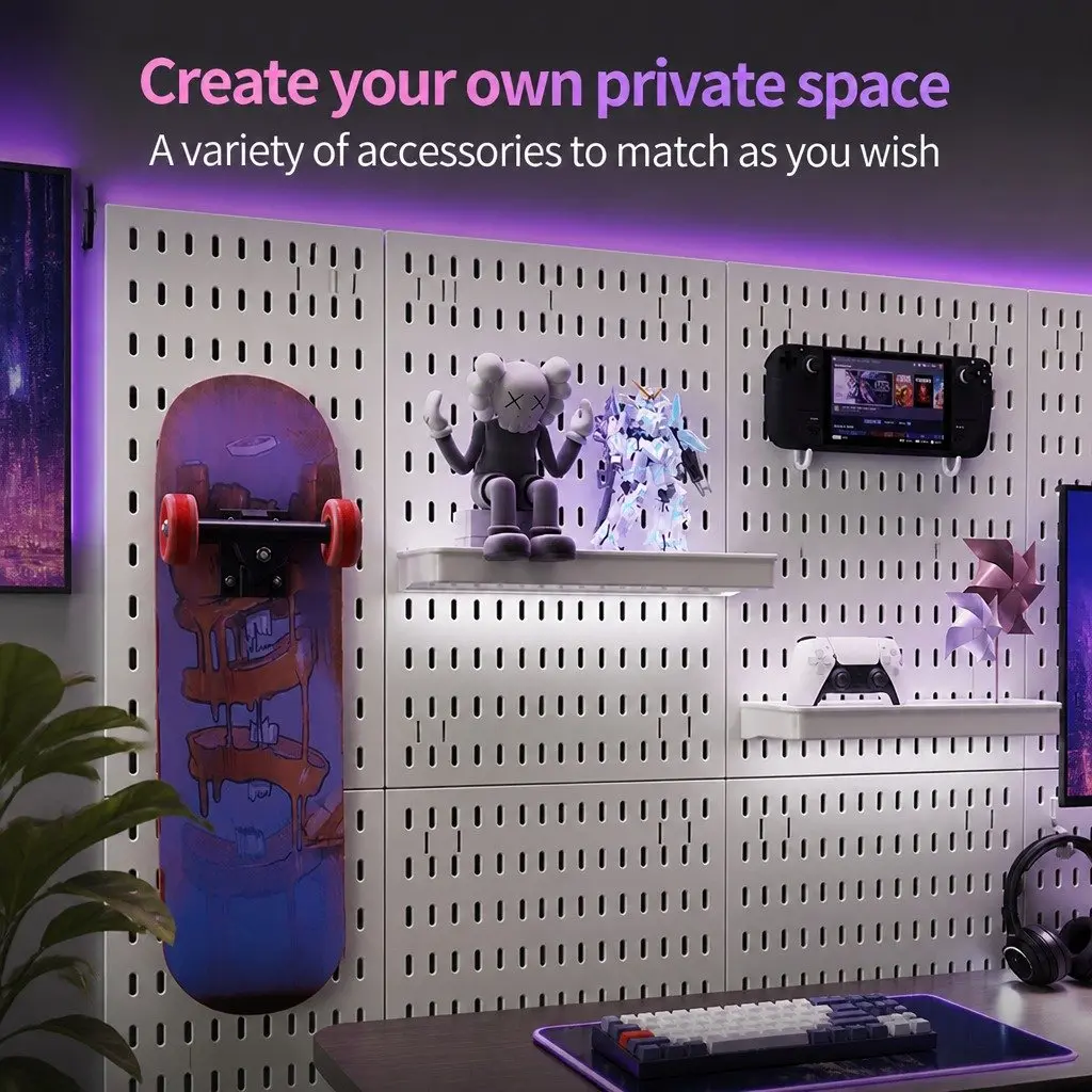 Modular Pegboard Wall Organizer Kit