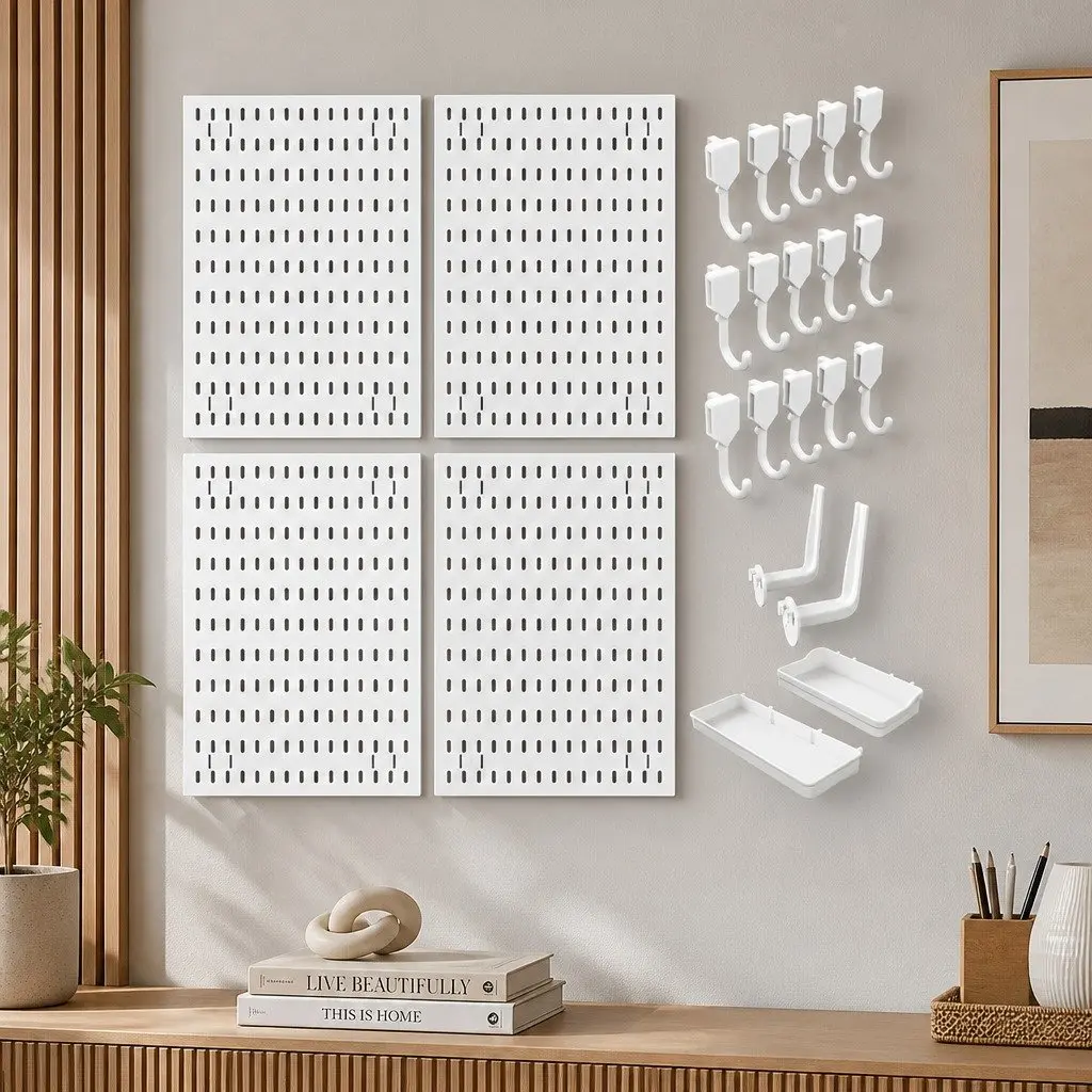 Modular Pegboard Wall Organizer Kit