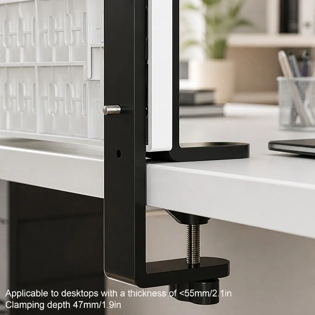 Pegboard Organizer Kit for Office Gaming Workspace White