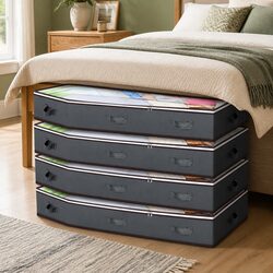 Underbed Storage Bins - 90L Capacity and Lightweight Design