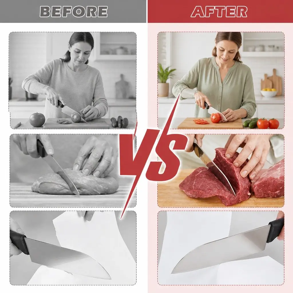 Precision Rolling Knife Sharpener with 5 Adjustable Angles