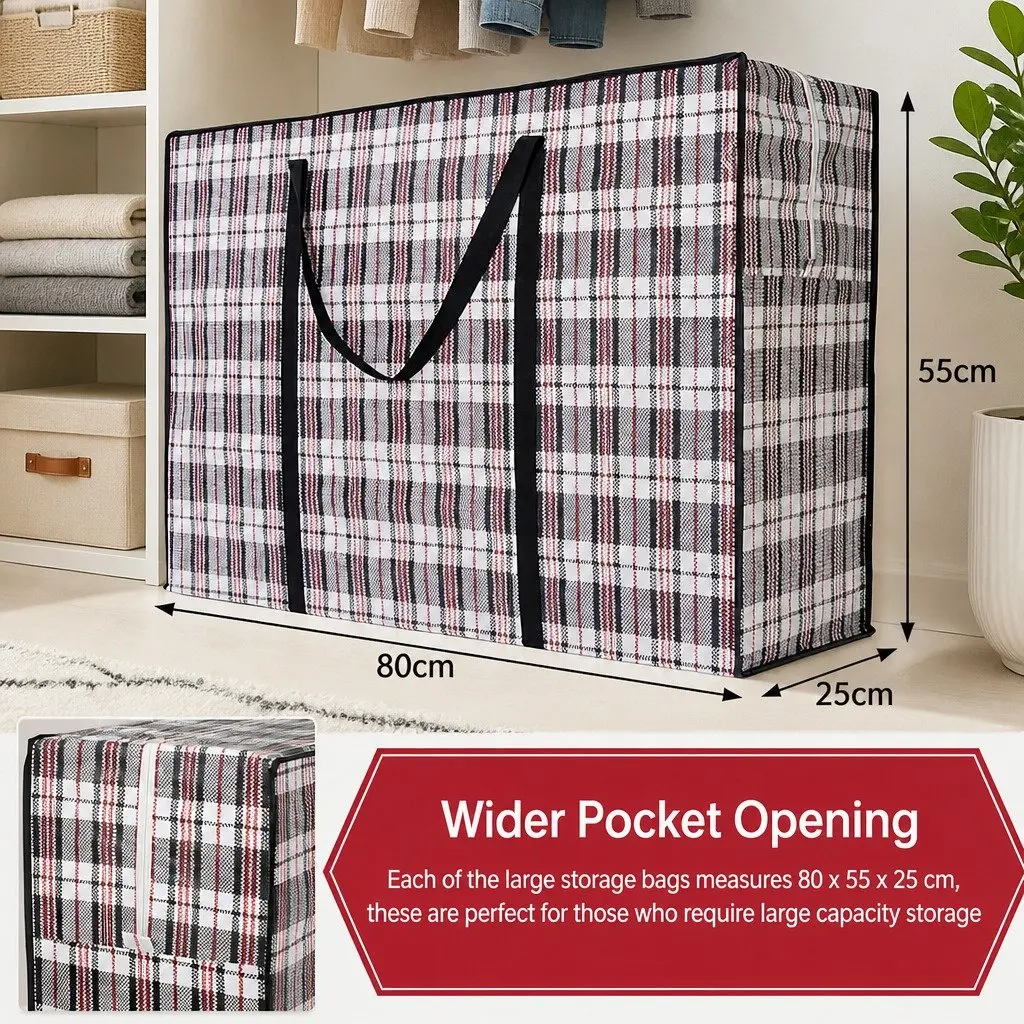 Storage Bags for Clothes Bedding Organizer 6 Pack Large Size