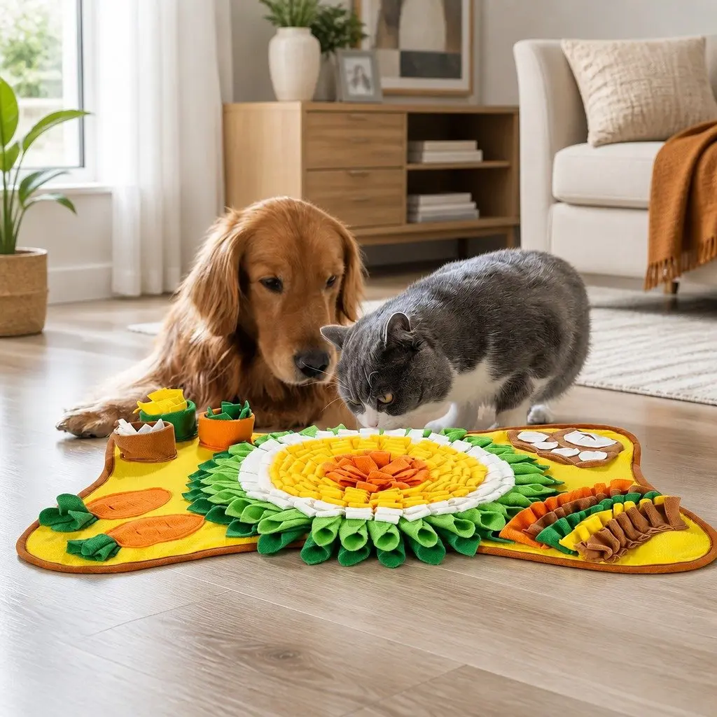 Snuffle Interactive Feeding Mat Toy for Dogs Pets Mental Enrichment Foraging