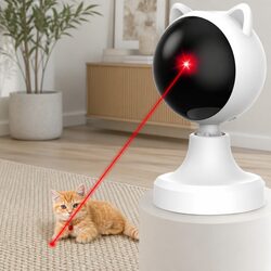 Cat Interactive Laser Toy USB Rechargeable Adjustable Angle 2 Speed Modes