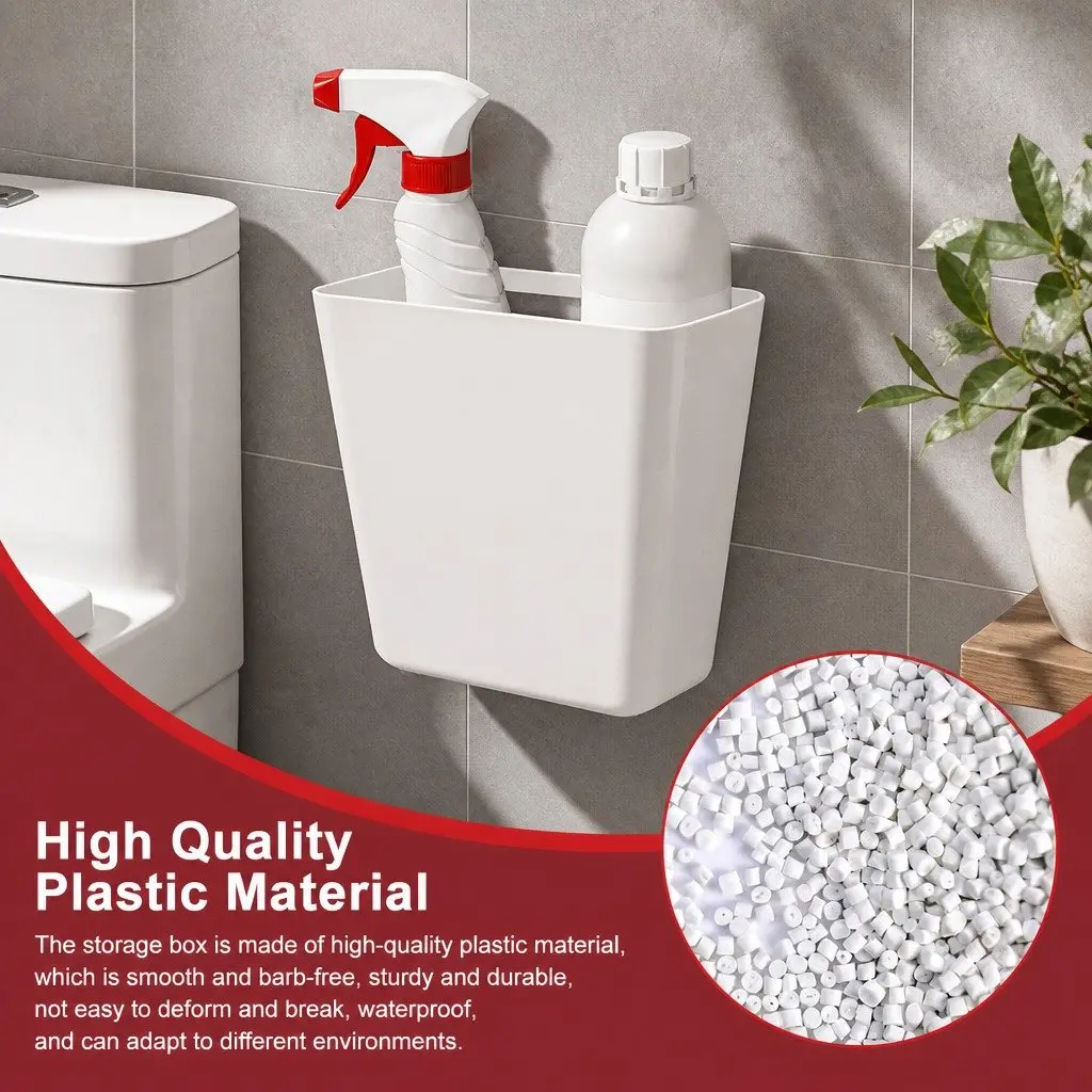 4-Pack Self-Adhesive Wall Storage Box Cabinet Door Kitchen Bathroom Office