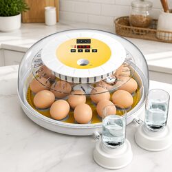 18 Egg Incubator Automatic Turning LED Display Temperature Humidity Control