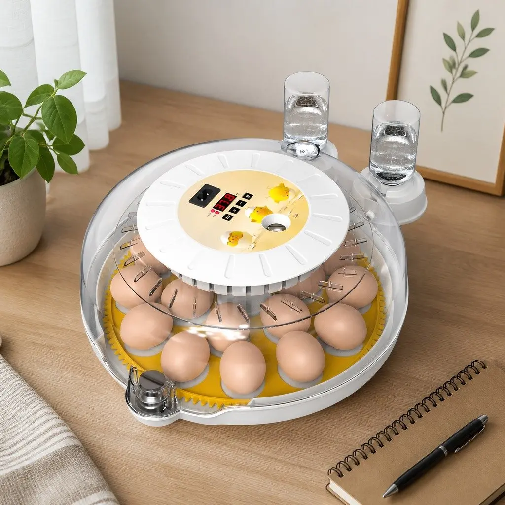 18 Egg Incubator Automatic Turning LED Display Temperature Humidity Control