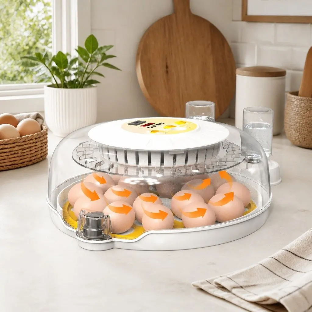 18 Egg Incubator Automatic Turning LED Display Temperature Humidity Control