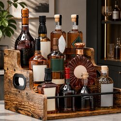 3-Tier Liquor Bottle Display Shelf Specifications