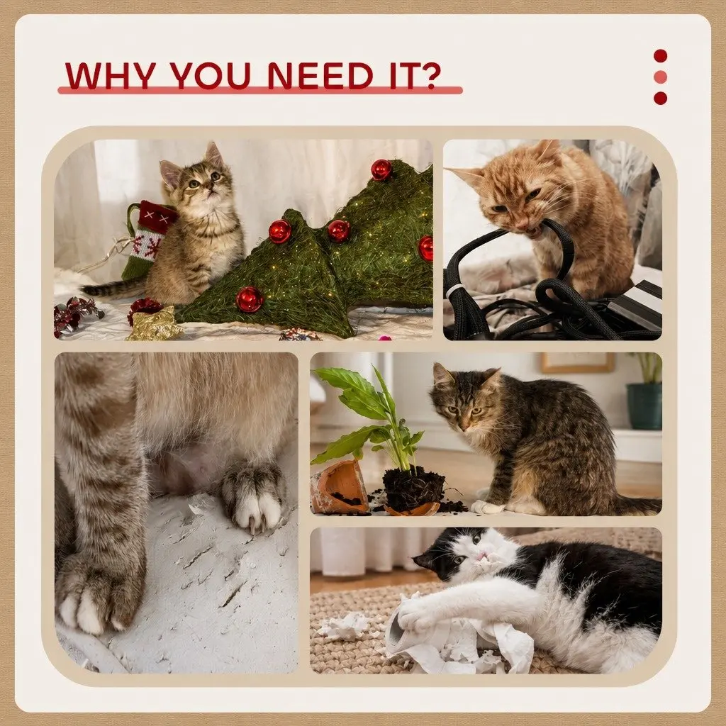 134cm Indoor Cat Tree with Scratching Posts