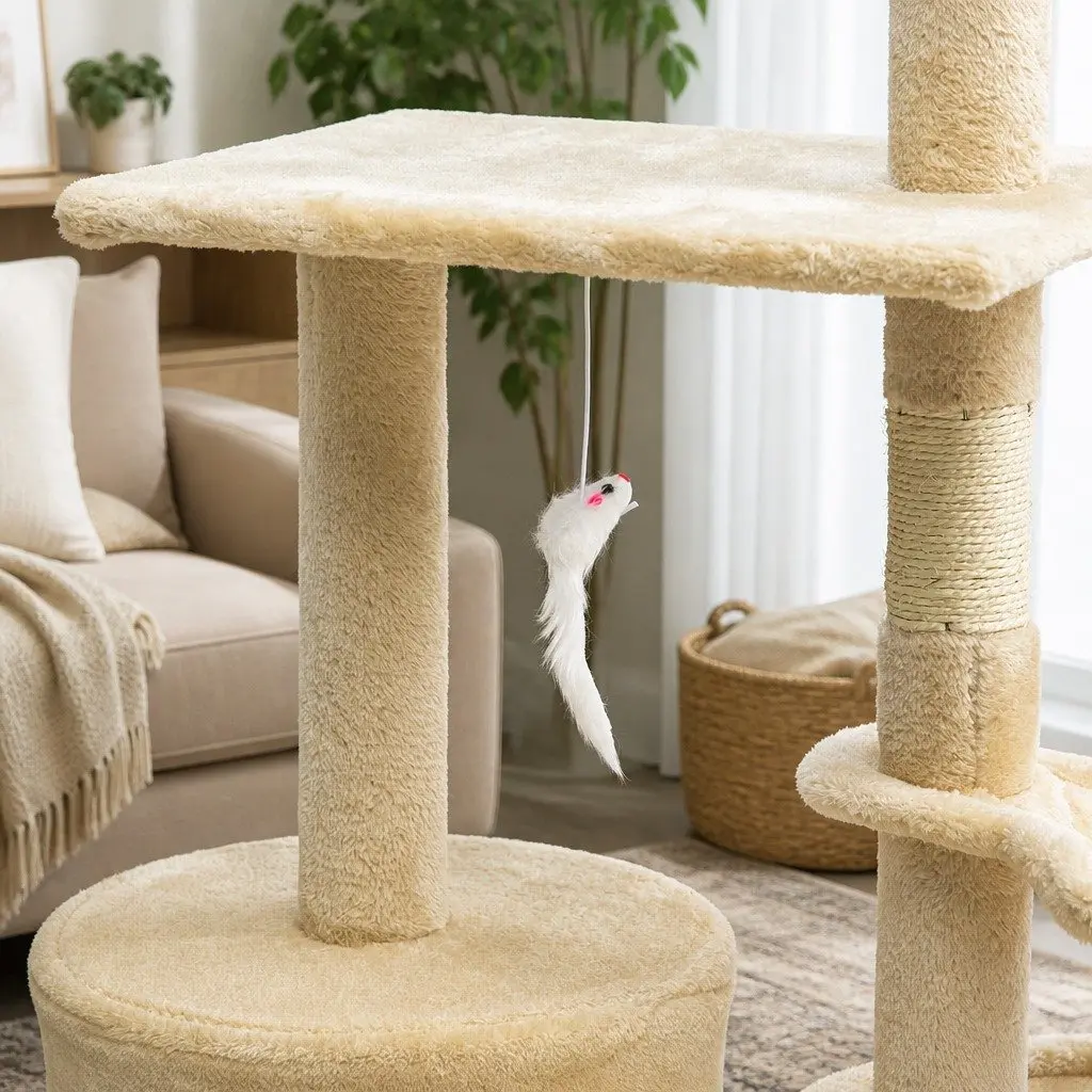 134cm Indoor Cat Tree with Scratching Posts