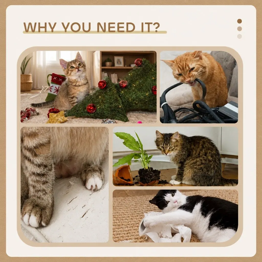 Cat Tree 140cm Indoor Cats Multi-Level Plush Perch Sisal Scratching Posts Condo